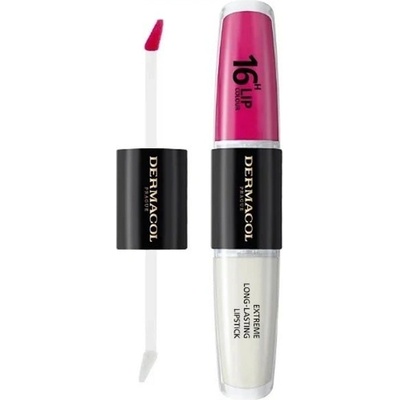 Dermacol 16H Lip Colour dlhotrvajúci rúž a lesk na pery č. 38, 2 x 4 ml