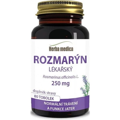 Herba medica Rozmarýn lékařský 250 mg 80 měkkých tobolek