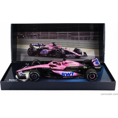 Minichamps Alpine F1 A523 Team Bwt Alpine N 31 Bahrain Gp 2023 Esteban Ocon Růžová Modrá Černá 1:18
