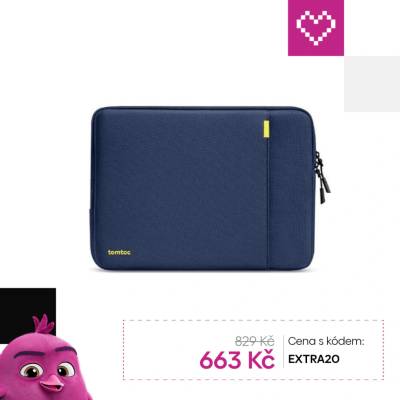 tomtoc DefenderA13 Sleeve - 13" MacBook Neo tmavě modré TOM-A13C3B2