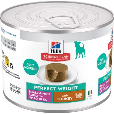 Hill's Science Plan Adult Dog Perfect Weight Small & Mini Mousse Turkey 24 x 200 g