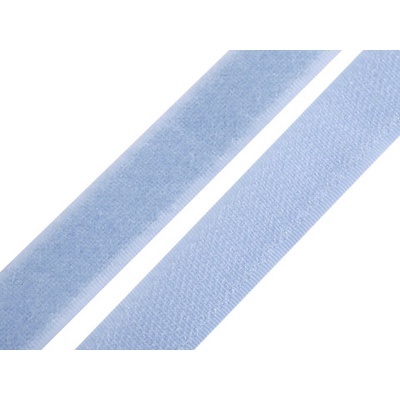 Prima-obchod Suchý zip háček + plyš šíře 20 mm, barva (351) modrá jemná