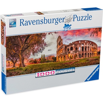 Ravensburger Панорамен пъзел Ravensburger от 1000 части - Залез при Колизеума (12000440)