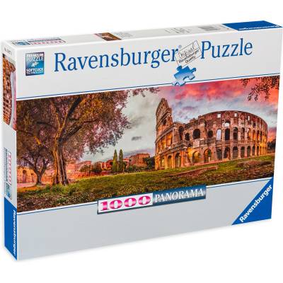 Ravensburger Панорамен пъзел Ravensburger от 1000 части - Залез при Колизеума (12000440)