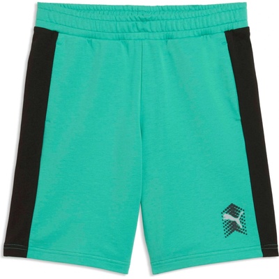 Puma ACTIVE SPORTS SWEAT SHORTS B Zelená,Černá,Bílá