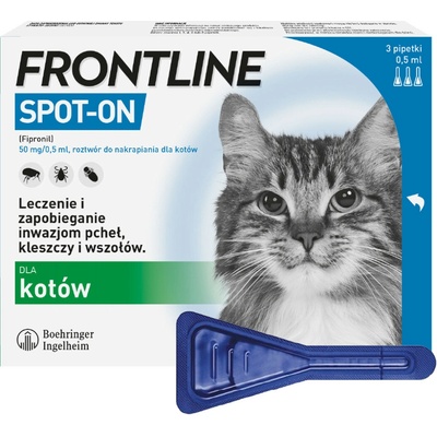 FRONTLINE SPOT ON pro kočky 3 x 0,5 ml – Zboží Mobilmania