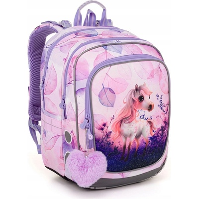 Topgal batoh s více přihrádkami fialový