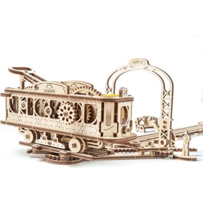 Ugears 3D mechanické puzzle Tramvajová linka 284 ks