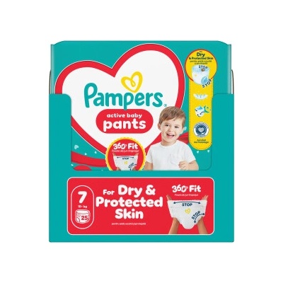 Pampers Active pants 7 25ks