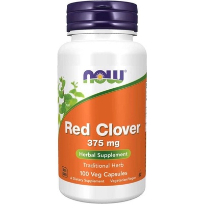 Now Foods Foods Červený Jetel Red Clover Blossom 375 mg 100 kapslí