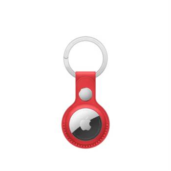 Image 1 of Apple AirTag Leather Key Ring - red MK103ZM/A