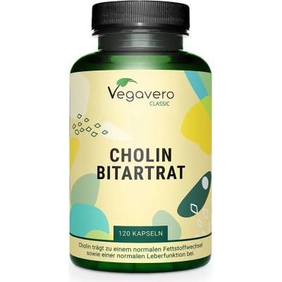 Vegavero Choline Bitartrate, 120 капсули, Vegavero (VV-VITA-377)