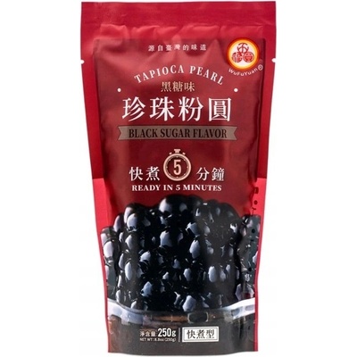 Wu Fu Yuan Černé tapiokové perly pro bubble tea 250 g