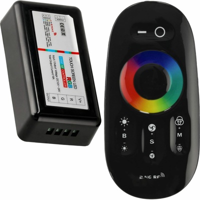 ECOLIGHT Zdroj + dálkový ovladač pro RGB RF LED pásky EC20351