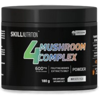 Skill Nutrition 4 Mushroom Complex | Lion's Mane, Cordyceps, Reishi & Chaga [180 грама] Натурален