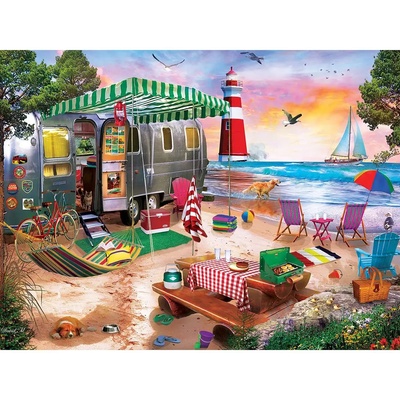 Masterpieces - Puzzle Oceanside Camping 550 - 550 piese