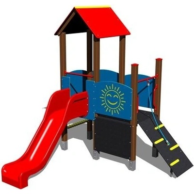 Playground System sestava se skluzavkou 4U203K10 celokovová