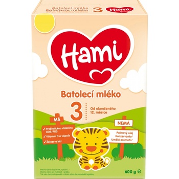 Hami 12+ s príchuťou vanilky 600 g