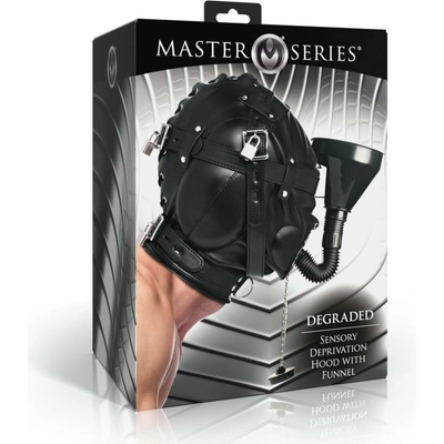Master Series Degraded Sensory Deprivation Hood with Funnel Black