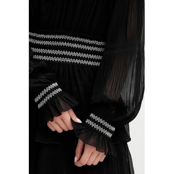 BOSS Orange Рокля BOSS Orange в черно къса разкроена 50544042 (50544042)