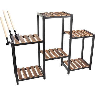 Verk 27401 Stojan na kvety 6 políc 74 x 96 cm hnedý