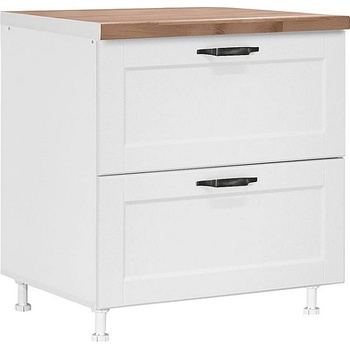 Matis Кухненски шкаф долен с две чекмеджета contempo d80 2f pl-box бял