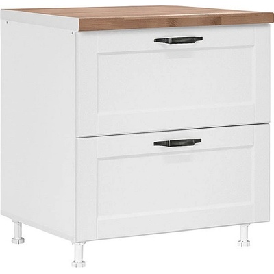 Matis Кухненски шкаф долен с две чекмеджета contempo d80 2f pl-box бял