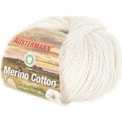 Austermann Merino Cotton 1 Přírodní bílá