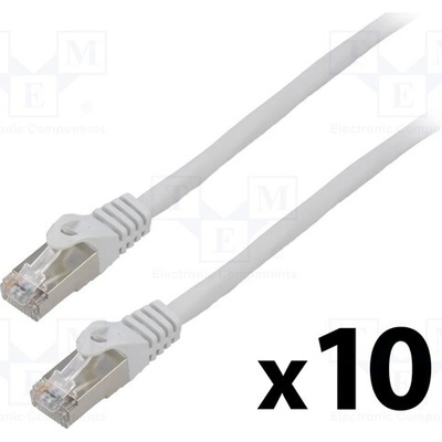 Lanberg PCF6-20CC-0100-S Patch F/UTP Cat 6 RJ45 vidlice z obou stran lanko CCA