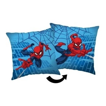 Jerry Fabrics Mikroplyšový vankúš Spiderman Blue 05 Polyester 40x40