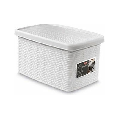 STEFANPLAST Úložná krabica Elegance 5,5 l, biela