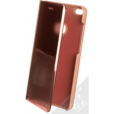 Pouzdro 1Mcz Clear View flipové Huawei P9 Lite 2017 růžové – Zboží Mobilmania