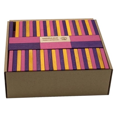 T-Wood Stavebnice fialová Domino 200 ks