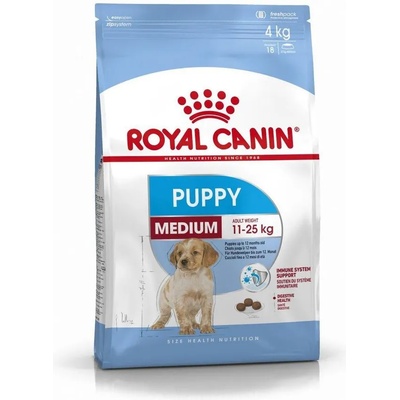 Royal Canin Medium Puppy - храна за кученца от средните породи, на възраст до 12 месеца 4кг