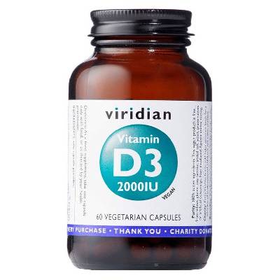 VIRIDIAN Vitamin D3 2000IU 60 kapsúl