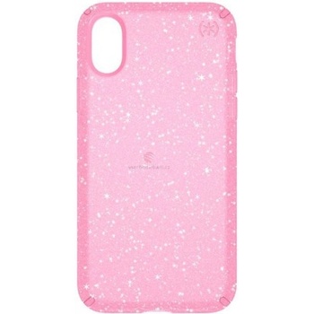 Pouzdro Speck Presidio Clear with Glitter - iPhone X Glitter/Bella růžové zlaté