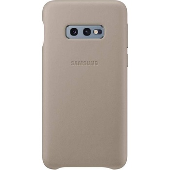 Samsung Leather Cover EF-VG970LJ - оригинален кожен калъф (естествена кожа) за Samsung Galaxy S10E (сив)