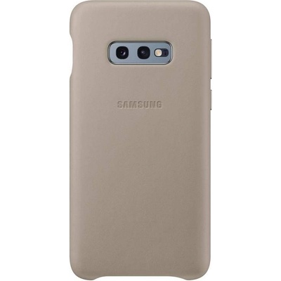 Samsung Leather Cover EF-VG970LJ - оригинален кожен калъф (естествена кожа) за Samsung Galaxy S10E (сив)
