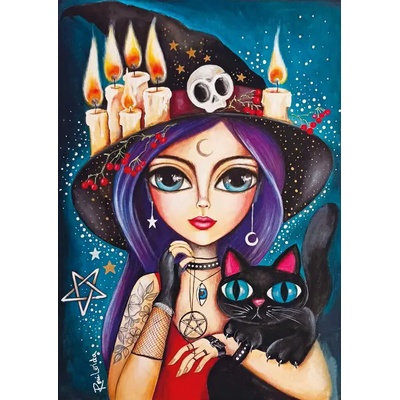 Magnolia - Puzzle Romi Lerda: Sweet Witch - 1 000 piese