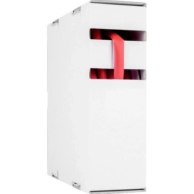 Hongshang 211164228 zmršťovacia bužírka bez lepidla červená 6.40 mm 3.20 mm Pomer zmrštenia:2:1 10 m