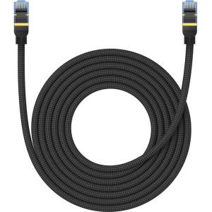 Baseus Мрежов кабел Baseus RJ45, Cat. 7, 10Gbps, 5 м B0013320B111-05 - черен (B0013320B111-05_VZ)