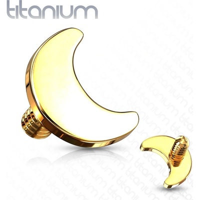 Šperky4U ozdoba k dermálu titan závit TIT1119-GD