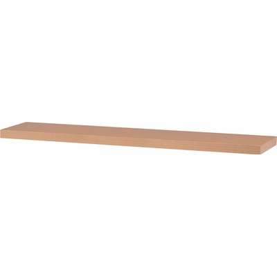 Autronic Polička nástěnná 120 cm, MDF, 3D dekor přírodní buk P-002 BUK