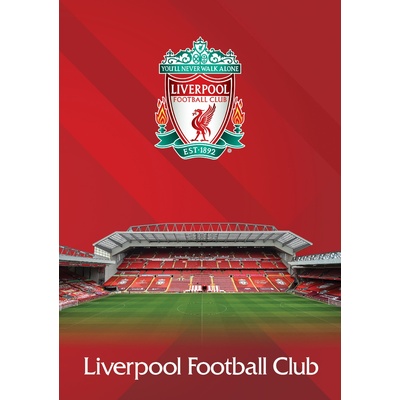 Eurocom Тетрадка FC Liverpool, А4, широки редове, 96л, твърди корици (24495-А-LIVERPOOL)