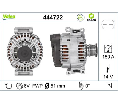 VALEO Alternátor 444722