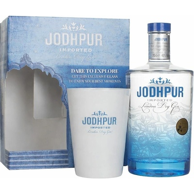 Jodhpur Original španělský gin 43% 0,7 l (dárkové balení 1 sklenice)