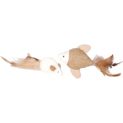 Tommi Natural Only Ryba a myš 4 cm 2 ks