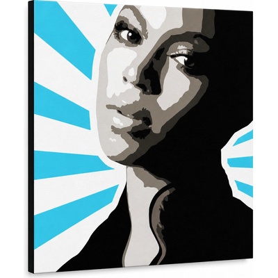 Ručne maľovaný POP Art obraz BEYONCÉ - 50x50 cm