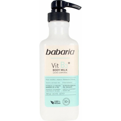 Babaria Vitamin B3 zjemňujúce hydratačné telové mlieko pre všetky typy pokožky 500 ml