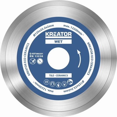 Kreator Diamantový kotouč celoobvodový 125 mm KRT080201 3 ks
